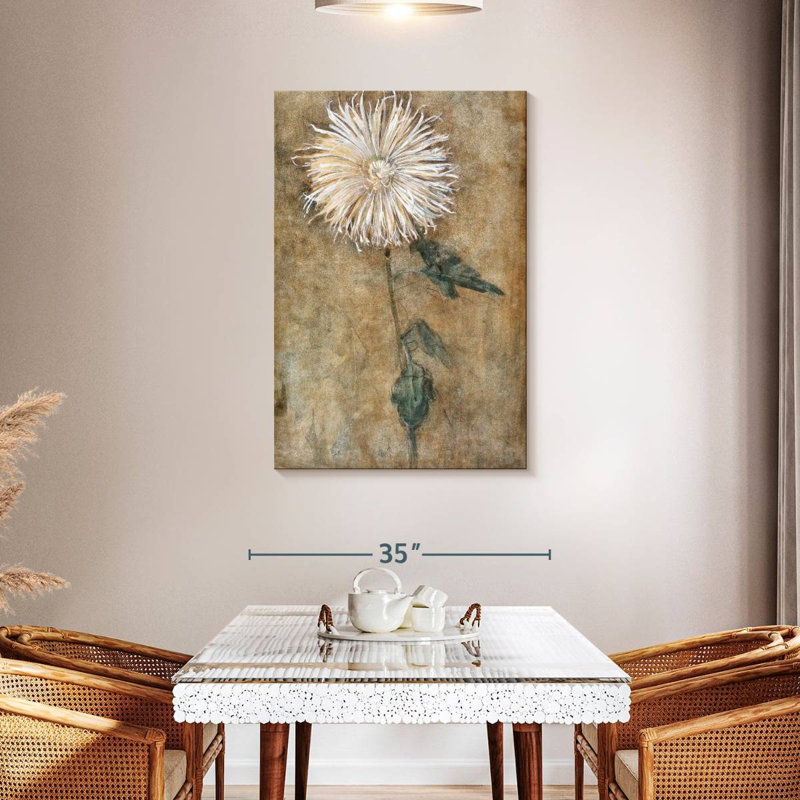 Chrysanthème 1900, H 45 po x l 30 po
