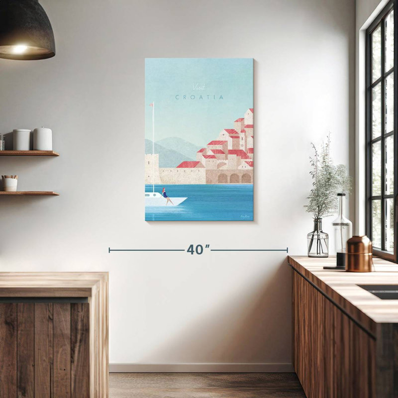 Affiche de voyage rétro Aime, H 36 po x l 24 po