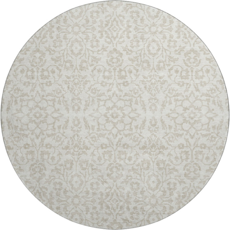 Premium Machine Washable Prisco Ivory Rug