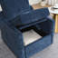 Fauteuil pivotant - chenille avec chargement USB et rangement caché (bleu marine)-1302040275