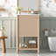 Meuble-lavabo de salle de bain avec lavabo en céramique
