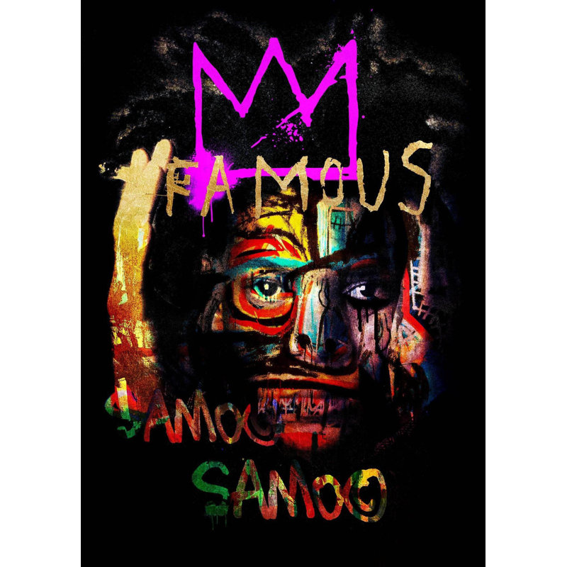 Basquiat Famous - Print on Canvas, Unframed, 71.12cm H x 30.48cm W x 0.2cm D