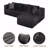 105" L-Shaped Modular Compression Sofa, Plush Upholstery, All-Foam Structure (No Springs), Vacuum-Packed, Space-Saving-674943969-674943971
