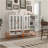 Modern Minimalist Double Door Shoe Cabinet With Adjustable Mesh Doors And High Foot Hollow Storage Cabinet Bottom, Compatible With Robotic Vacuum Cleaners-1440342520