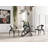 Shirehampton Ash Round Glass Top Solid Wood Base Dining Table-99007255