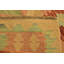 Tapis en laine rouge 3 pi 4 po x 5 pi one-of-kind main-noué la new age Elland