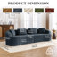 Ensemble de canapé modulaire courbé 3 pièces-62136065