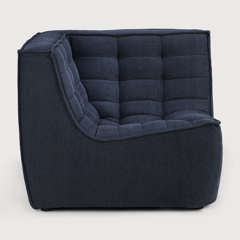 N701 Corner Wedge, Dark Blue Cotton Blend