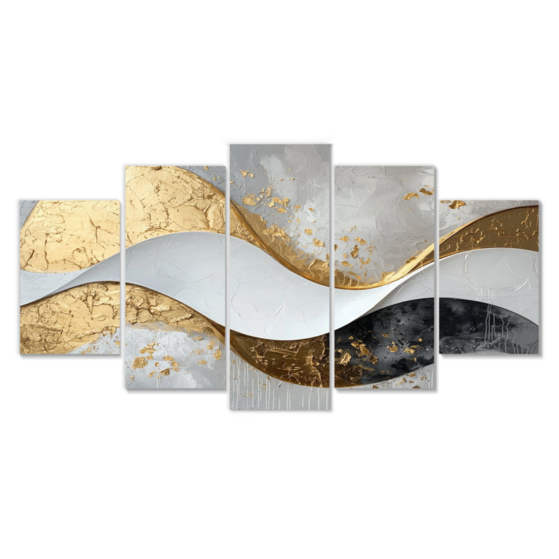 Fosteau I - art mural vagues - décoration murale moderne