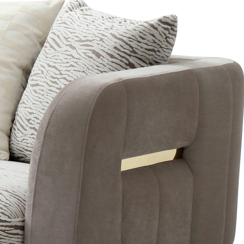 Causeuse Lexington G00280A-L, brun / beige clair