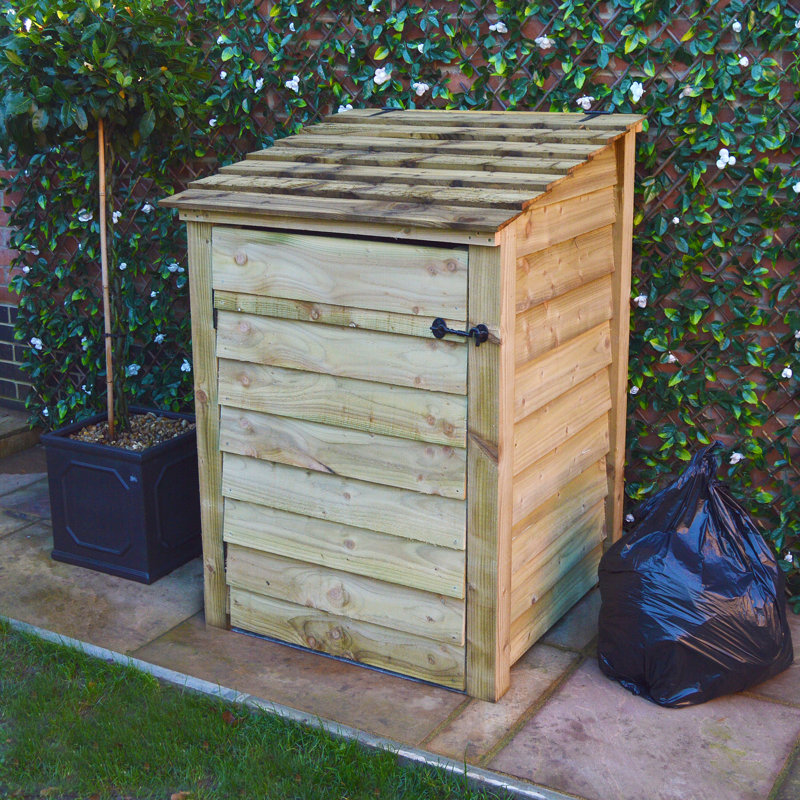 Elizabethtown Wooden 1 Bin Store, Light Green