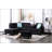 Alger 98" Wide Left Hand Facing Sofa & Chaise with Ottoman-1258571685