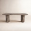 Bureau Ponce - marbre brun Rocky