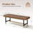 48.43''W Leather Upholstered Bench With Metal Legs-1193262342