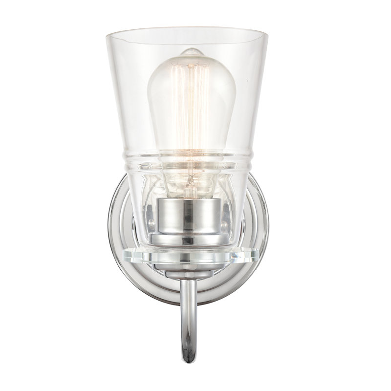 Hayman Dimmable Bath Sconce, Incandescent, Polished Chrome