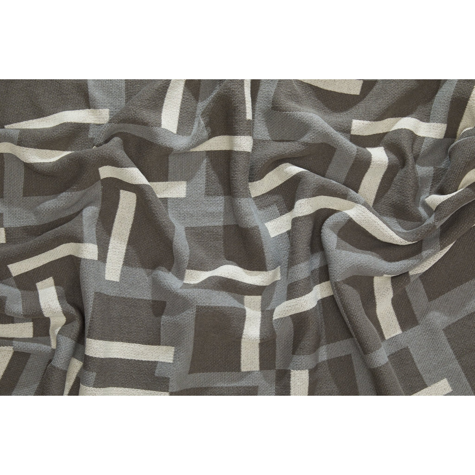 Modern Throw Blanket, Gray