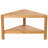 Hieu 31.5 in. W Teak Corner Design Shower Bench