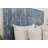 Ravshan Leaner Style Panel Headboard Solid Wood Blue Stonewash-260140904