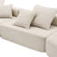 Canapé modulaire surdimensionné Boneless, ensemble de canapé de plancher Boucle de luxe, canapé convertible compressé, canapé spacieux rempli de mousse pour le salon, combinaison gratuite de 3 PC