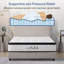 Matelas hybride 12 pouces - Soulagement de la pression et sommeil paisible, Fermeté moyenne, Ressorts ensachés et mousse viscoélastique imprégnée de gel, Livré comprimé-633555301