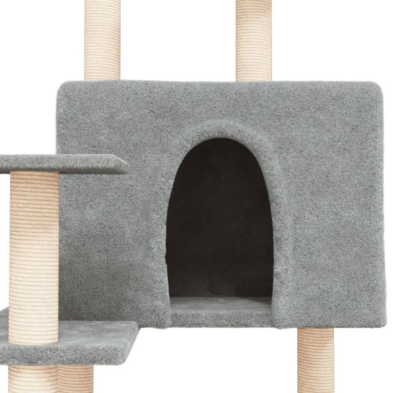 153cm H Cat Tree, Light Grey