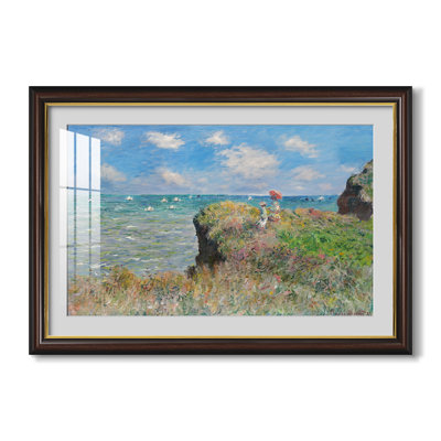 La Promenade des Falaises à Pourville, 1882 - Claude Monet - Reproduction encadrée sur mesure