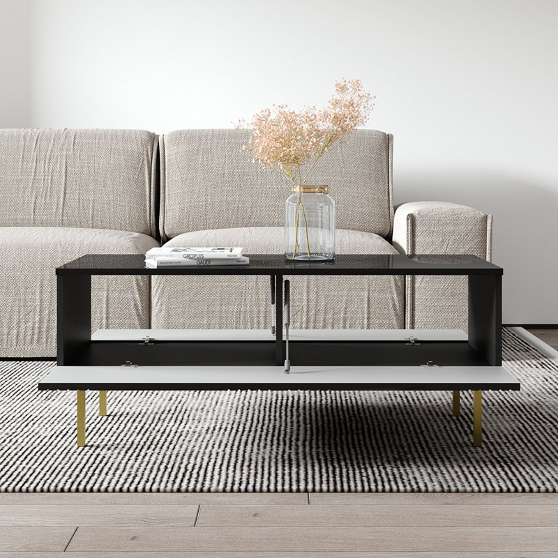 Table basse noire Ronda, Noir
