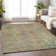 Machine Washable Indoor/Outdoor Cinead ACN1664 Green Rug