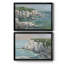 White Sea Cliff I - ensemble de 2 reproductions de cadres photo-981087454-981087449