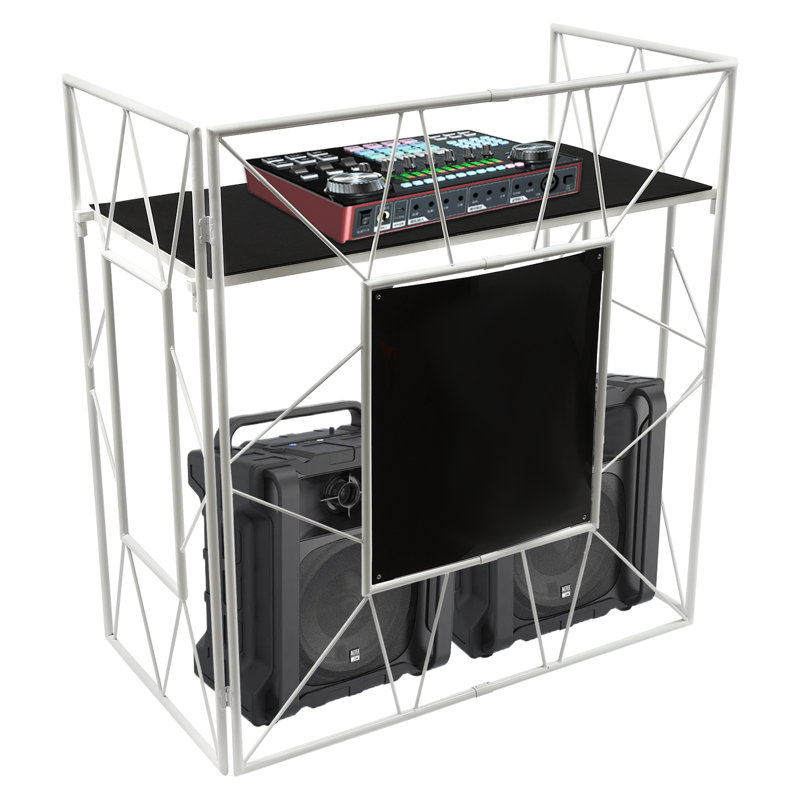 DJ Display Floorstanding Event Table, 45.3" H x 47.6" W x 23.6" D