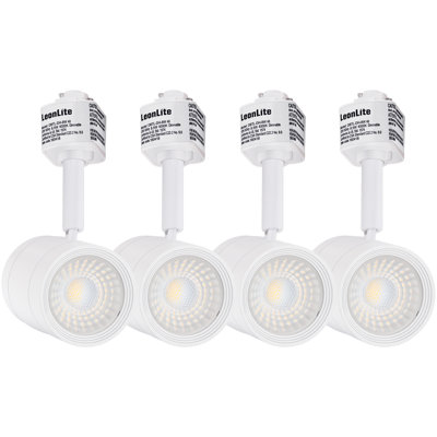 White LED Adjustable Track Head