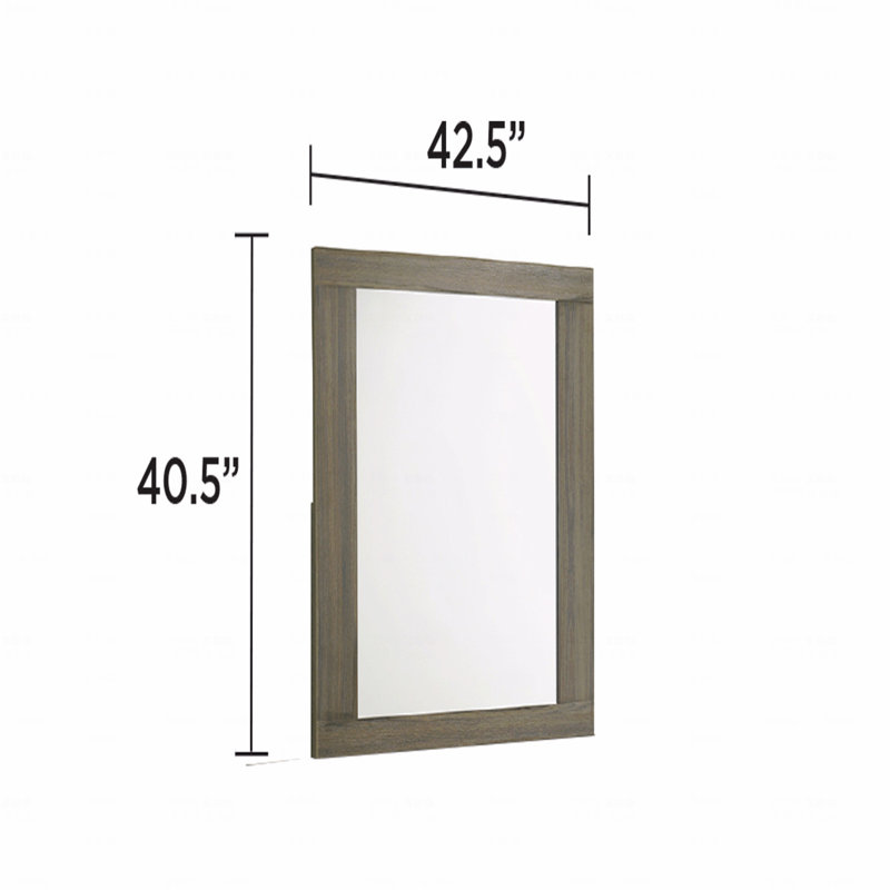 Miroir d'appoint moderne avec cadre en bois