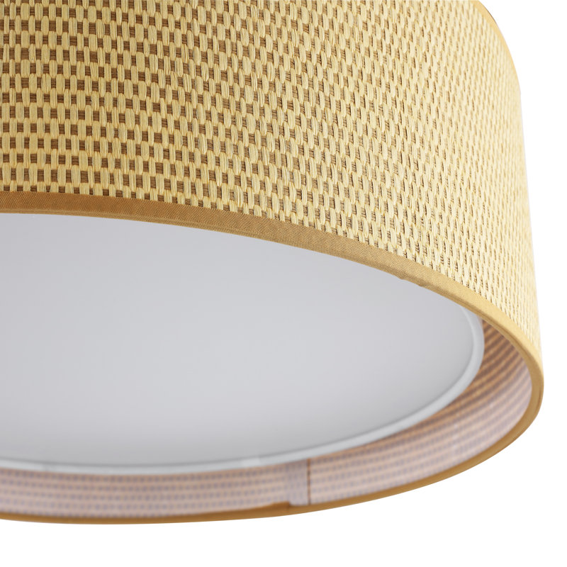 Plafonnier encastré d'intérieur 3 lumières 15,7 po Addae, Lin