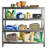 77" Wide Heavy Duty Rack With Four 24" Deep Shelves