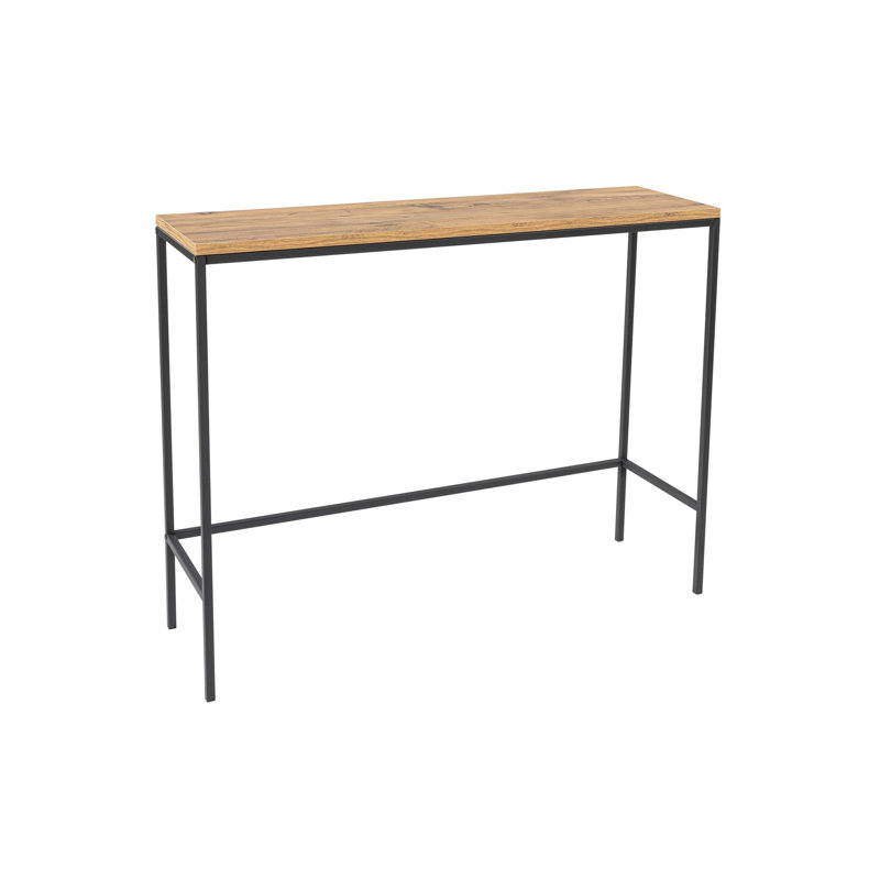 100cm Console Table, Light Yellow Wood