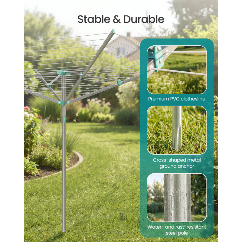 Metal Standard Drying Rack, 185cm H x 253cm W x 179cm D