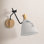 Cumberland Single Light Glass Steel Dimmable Plug-in Swing Arm Sconce