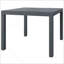 Table d'extérieur, table d'extérieur rectangulaire en aluminium