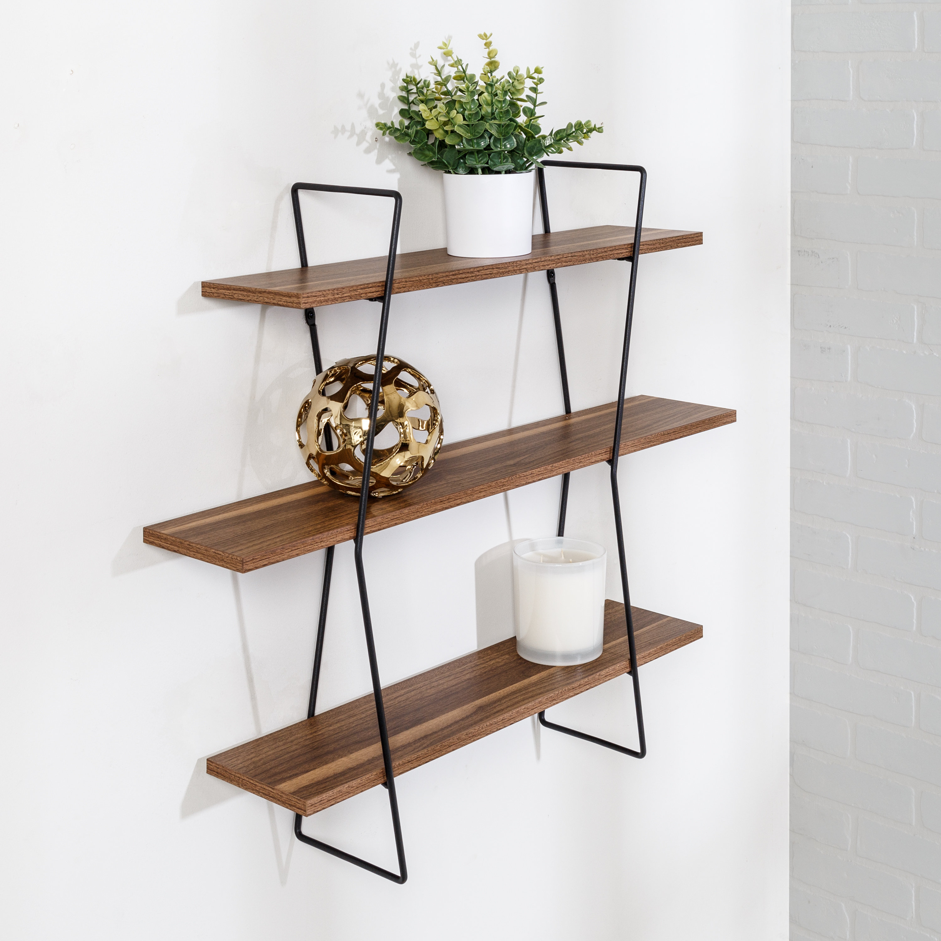 Midland 3 Piece Diamond Tiered Shelf