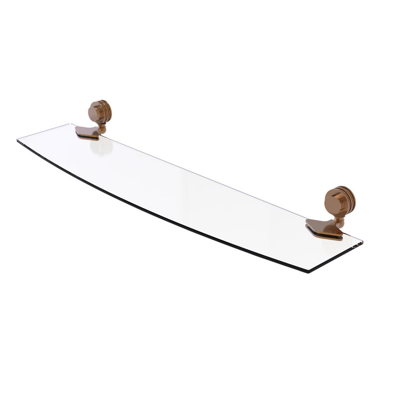 Venus Bracket Shelf, Brushed Bronze, 2" H x 24" W x 5" D