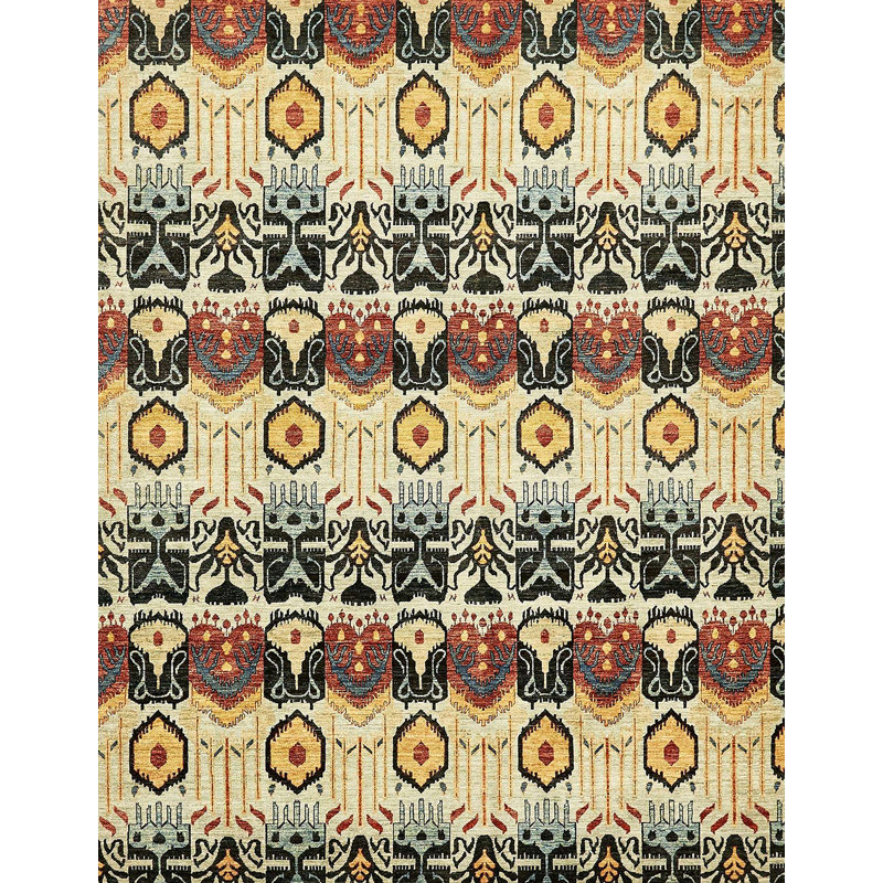 Abstract Indoor Rug, Rectangle 7' x 9'