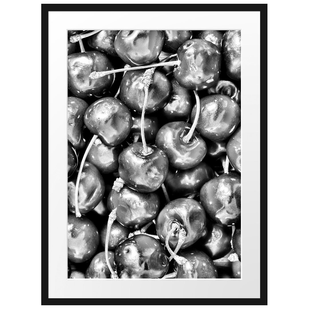 Gerahmtes Poster Cherry Kirschen Fruit