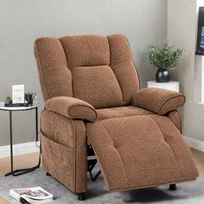 Fauteuils inclinables réglables avec rangement, chenille, style ferme moderne
