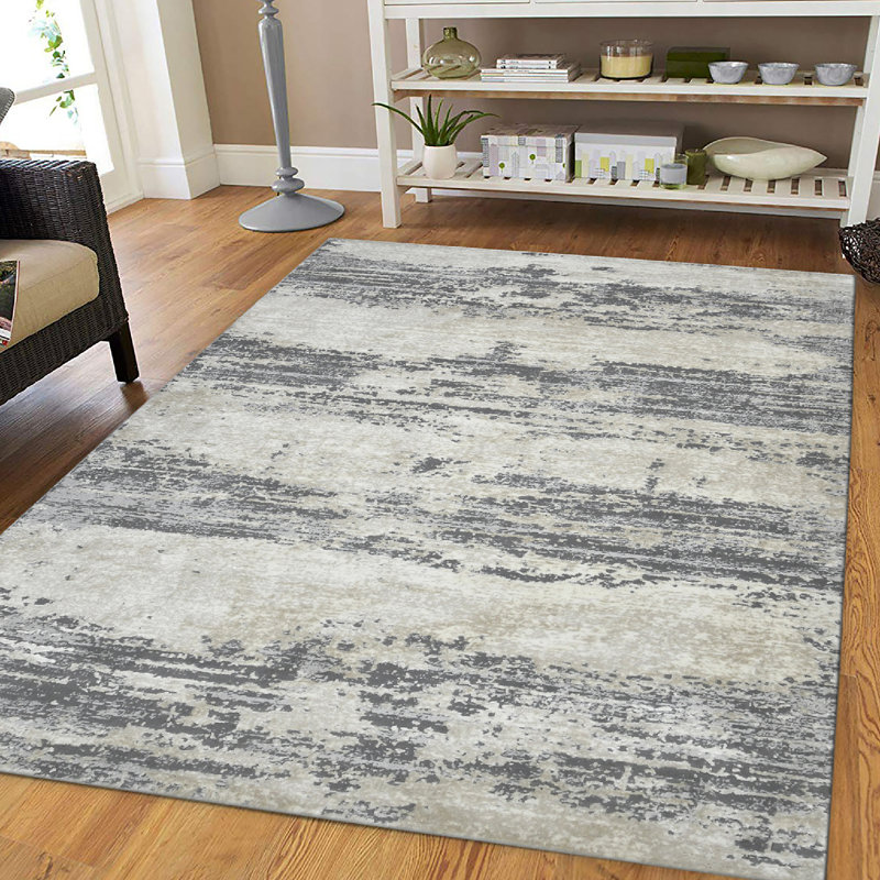 Tapis gris / beige Nealle, Rectangle 2 pi x 3 pi