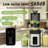 200W Stainless Steel Cold Press Juicer 4.35" Wide Chute Quiet Slow Masticating Juicer With 3 Modes Safety Protection