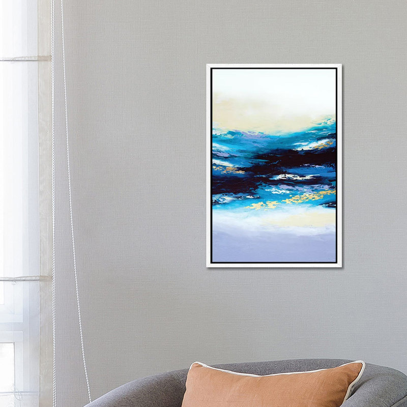 Deep Serenity - Print on Canvas, 66.04 cm H x 45.72 cm W, White Framed