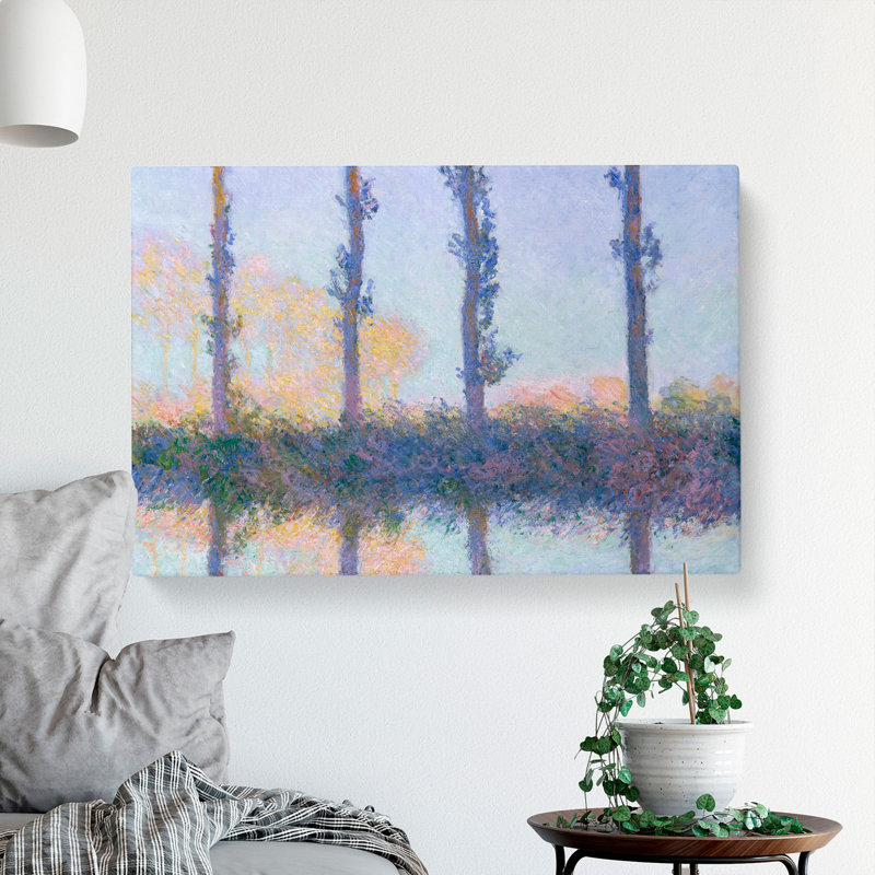 The Four Trees by Claude Monet - Wrapped Canvas, 40cm H x 60cm W x 3cm D