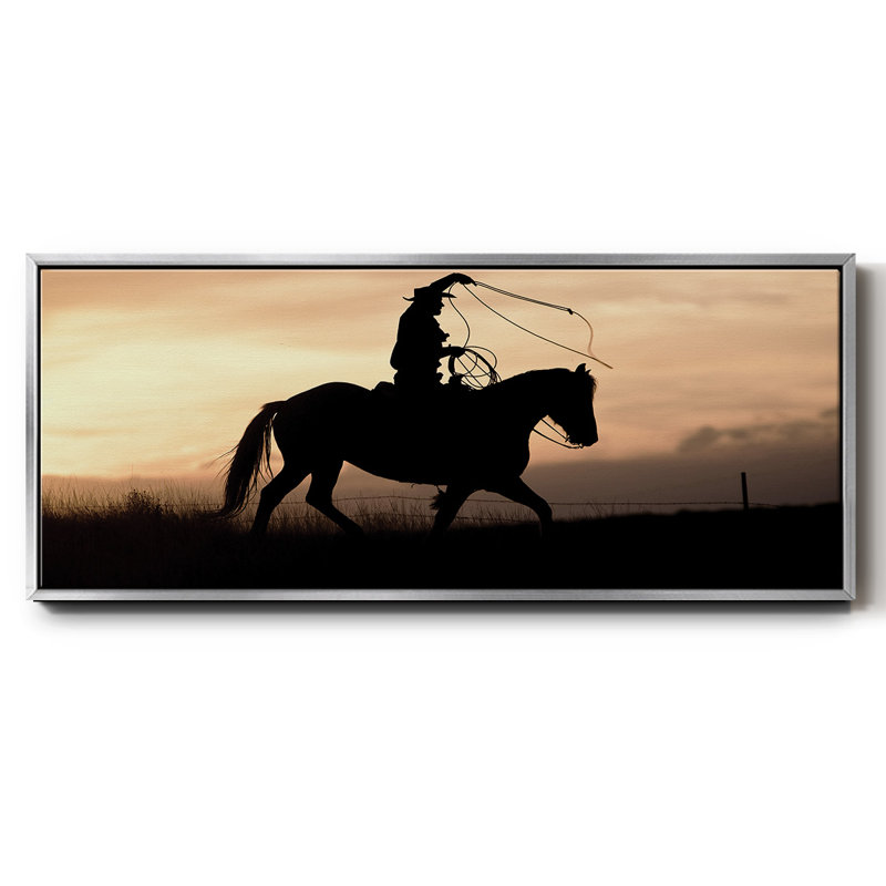 «Rope and Ride II», toile encadrée, 20" H x 50" W