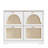 Kaelum Tipping Bucket Shoe Cabinet with 4 Flip Drawers, Rattan Doors & 2 Wall Hooks-128837883