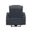 Fauteuil inclinable bleu et noir avec Bluetooth